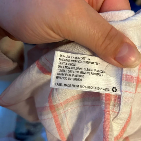 GOODFELLOW MENS LINEN BUTTON FRONT SHIRT - Picture 4 of 4